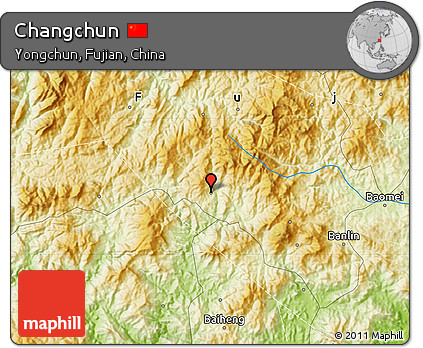 Physical Map of Changchun
