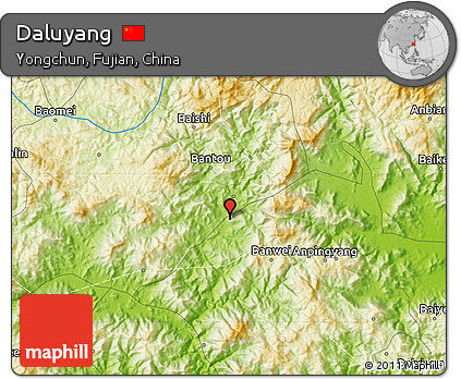 Physical Map of Daluyang