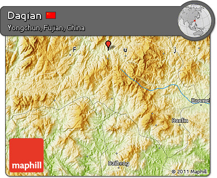 Physical Map of Daqian