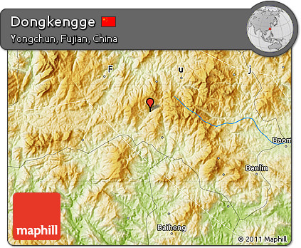 Physical Map of Dongkengge