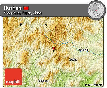 Physical Map of Hushan