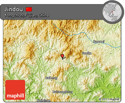Physical Map of Jindou