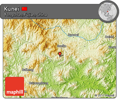 Physical Map of Kunei