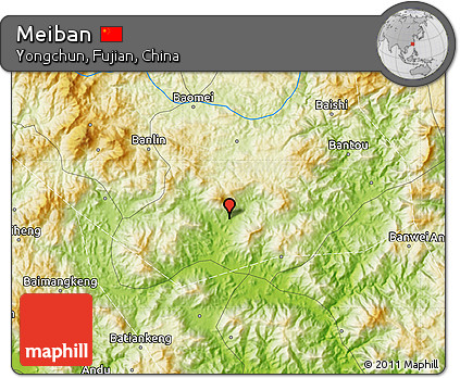 Physical Map of Meiban