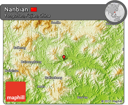 Physical Map of Nanbian