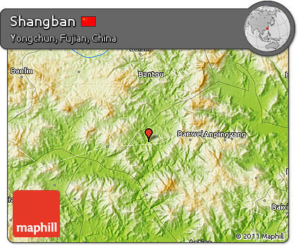 Physical Map of Shangban