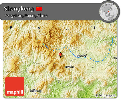 Physical Map of Shangkeng