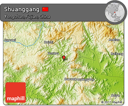 Physical Map of Shuanggang