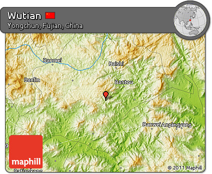 Physical Map of Wutian