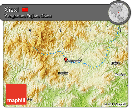 Physical Map of Xiaxi