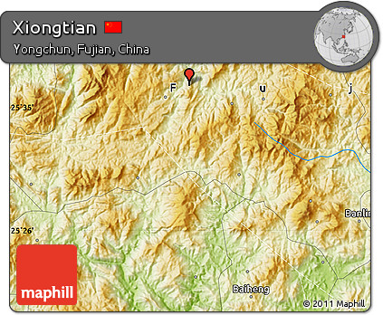 Physical Map of Xiongtian