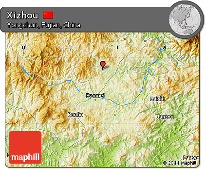 Physical Map of Xizhou