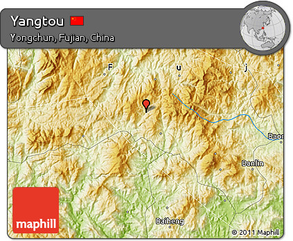 Physical Map of Yangtou