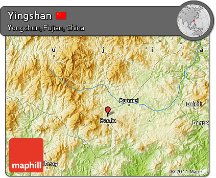 Physical Map of Yingshan