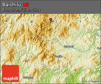 Physical Map of Baishilu