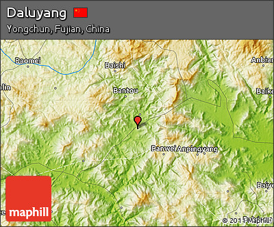 Physical Map of Daluyang