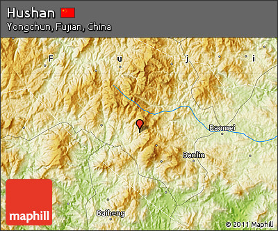 Physical Map of Hushan
