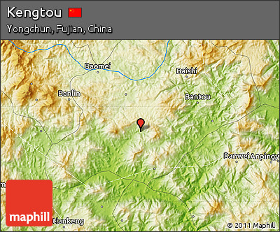 Physical Map of Kengtou