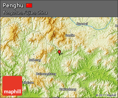 Physical Map of Penghu