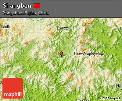 Physical Map of Shangban