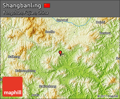 Physical Map of Shangbanling