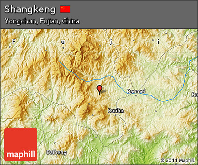 Physical Map of Shangkeng