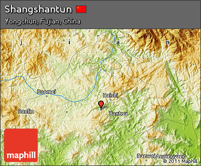 Physical Map of Shangshantun