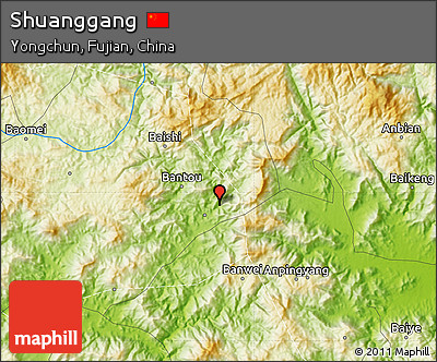 Physical Map of Shuanggang