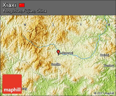Physical Map of Xiaxi