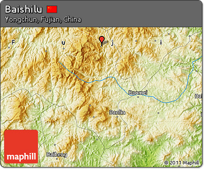 Physical Map of Baishilu