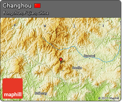 Physical Map of Changhou