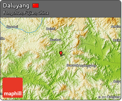 Physical Map of Daluyang