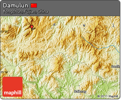 Physical Map of Damulun