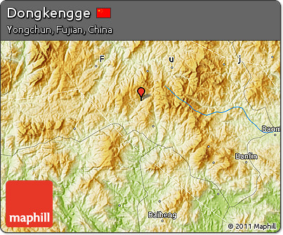 Physical Map of Dongkengge