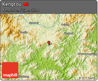 Physical Map of Kengtou