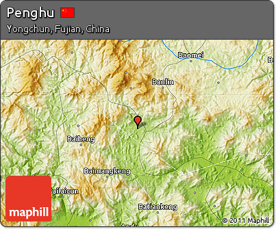 Physical Map of Penghu