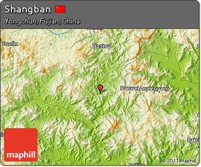Physical Map of Shangban