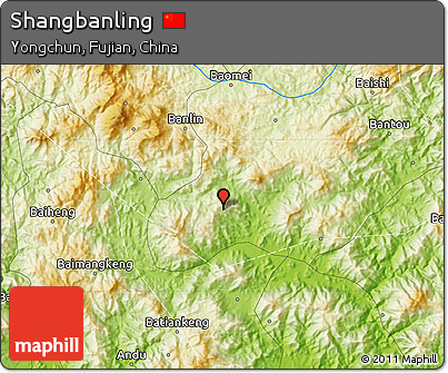 Physical Map of Shangbanling