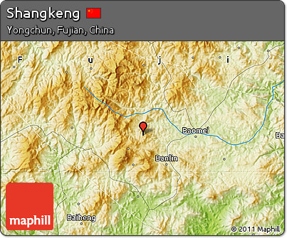Physical Map of Shangkeng