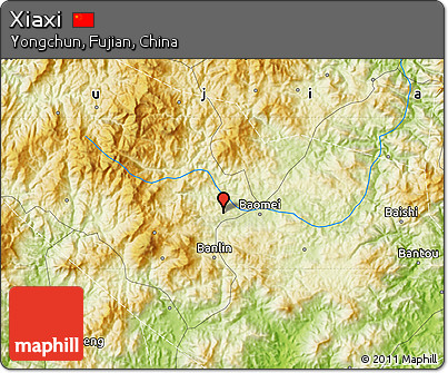 Physical Map of Xiaxi