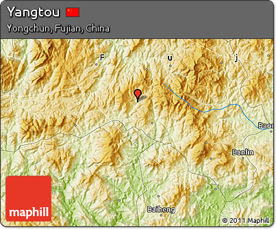Physical Map of Yangtou