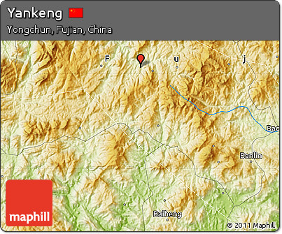 Physical Map of Yankeng