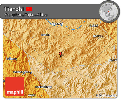 Political Map of Tianzhi