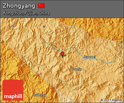 Political Map of Zhongyang