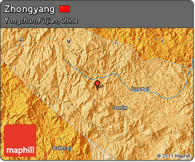 Political Map of Zhongyang