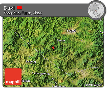 Satellite Map of Duxi