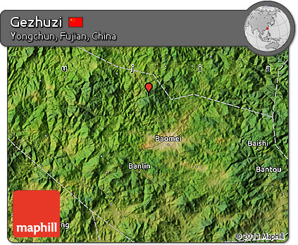 Satellite Map of Gezhuzi