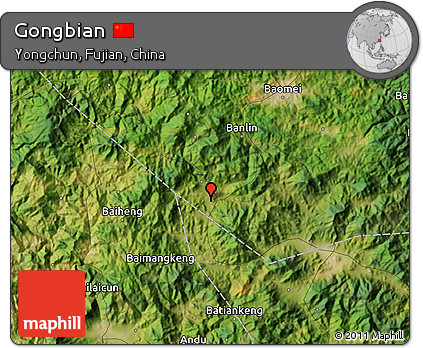 Satellite Map of Gongbian