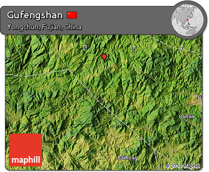 Satellite Map of Gufengshan