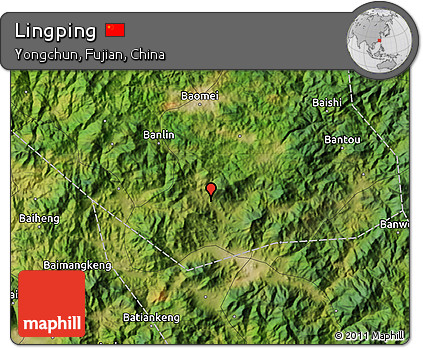 Satellite Map of Lingping